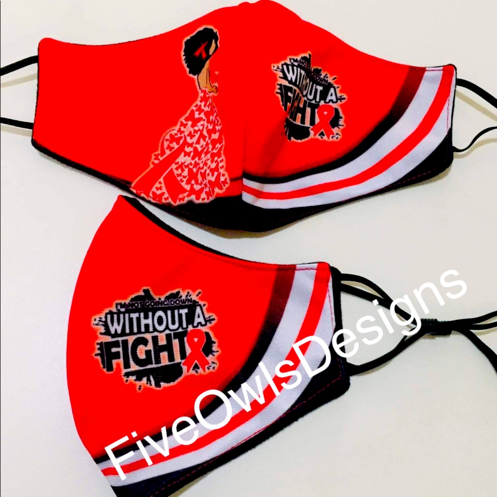 Sickel cell awareness face mask